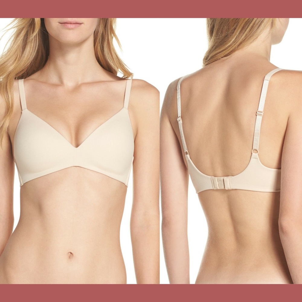 $65 Wacoal How Perfect No-Wire Contour‎ Bra in Nude [SZ 34DDD US ] - Picture 2 of 15